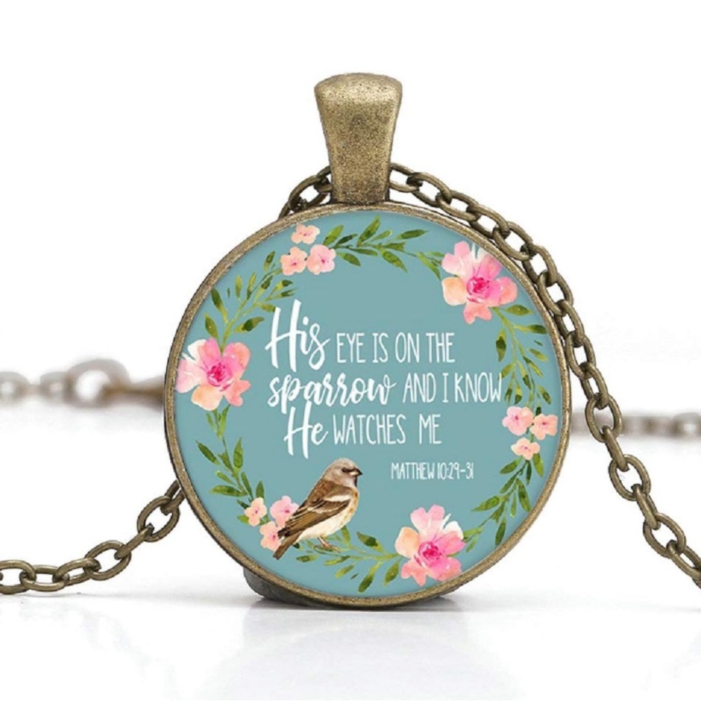 NWT Scripture Pendant Necklace. Matthew 29: 10-31.